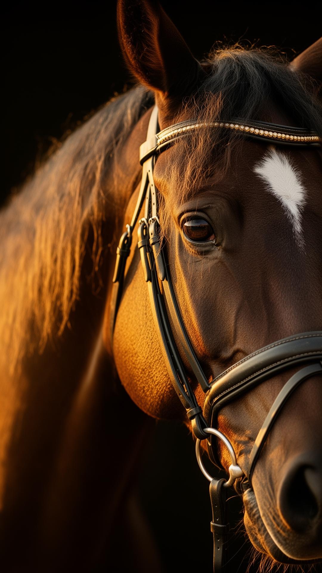 Ritratto cavallo sportivo